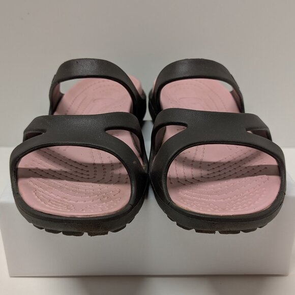 Crocs Meleen Sandals in Espresso & Petal Pink - Picture 7 of 15